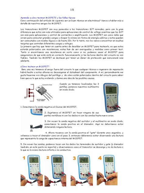 Aprende A Como Testear Mosfets Y Las Fallas Tipicas 2