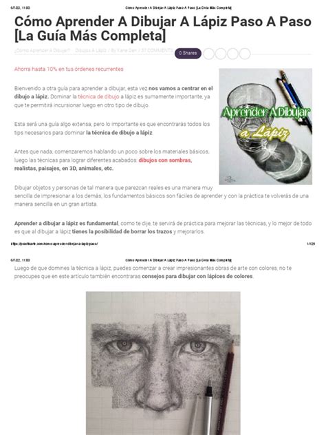 Aprender A Dibujar A Lapiz Paso A Paso