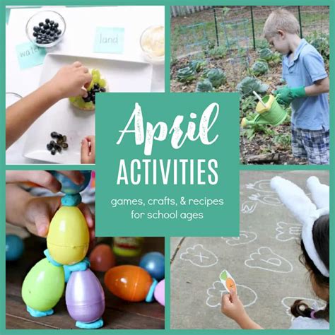 April Activities For Kids After School Free Activity April Calendar For Kids - April Calendar For Kids