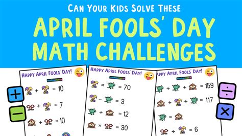 April Fools Day Blog Mashup Math April Fool Math - April Fool Math