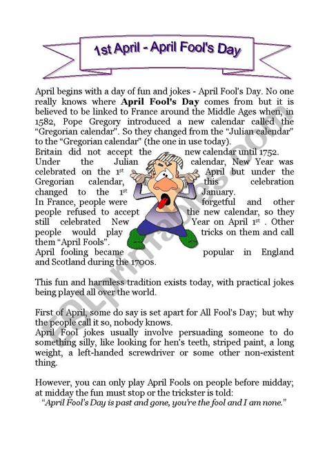 April Fools X27 Day Math Worksheet Education Com April Fool Math - April Fool Math