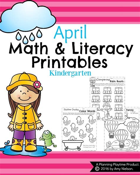 April Kindergarten Worksheets Planning Playtime Kindergarten Worksheet In April - Kindergarten Worksheet In April