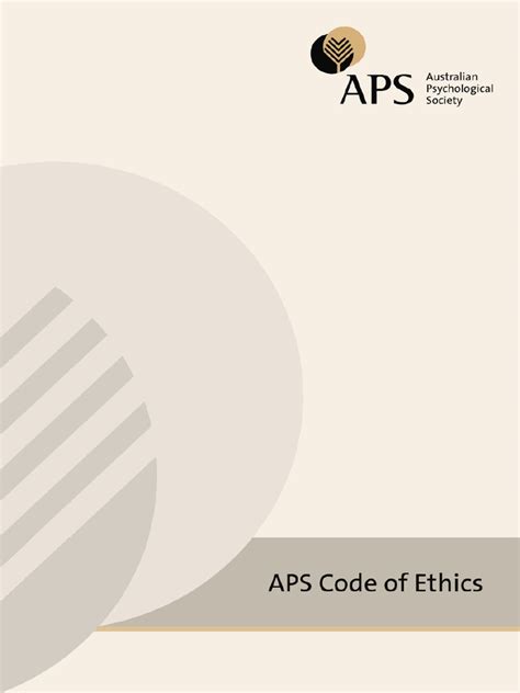 Aps Code Of Ethics