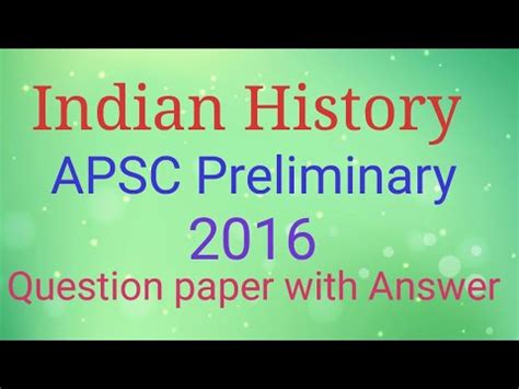 Read Apsc Preliminary Exam History Paper 
