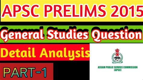 Download Apsc Preliminary Question Paper 