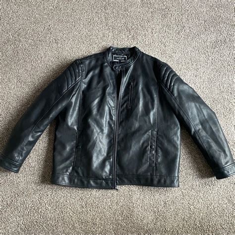 apt 9 black leather jacket zsao canada