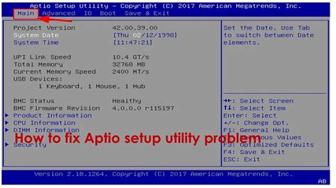 Aptio Setup Utility