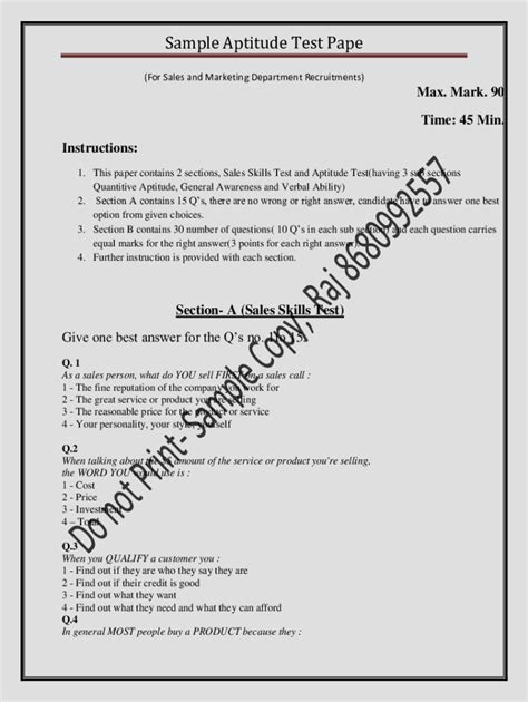 Full Download Aptitude Test Paper For Johnson Control 