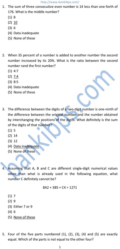Download Aptitude Test Questions And Answers For Banks 