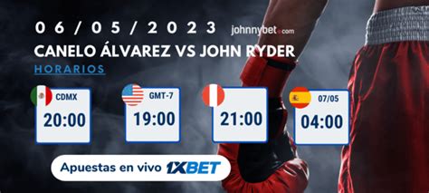 apuestas canelo vs ryder!
