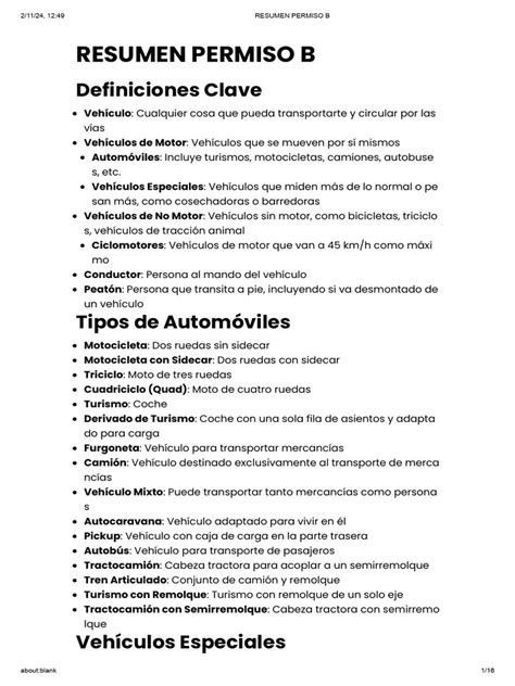 Apuntes Permiso B
