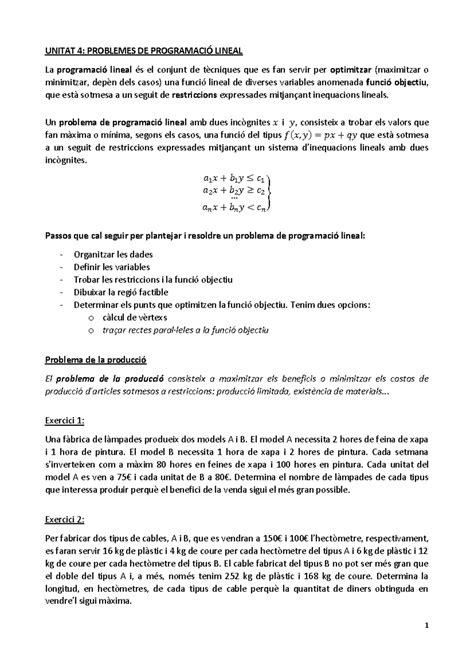 Apunts Programacio Lineal