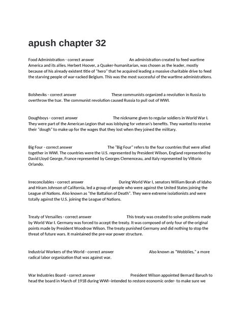 Apush Chapter 32 Answers