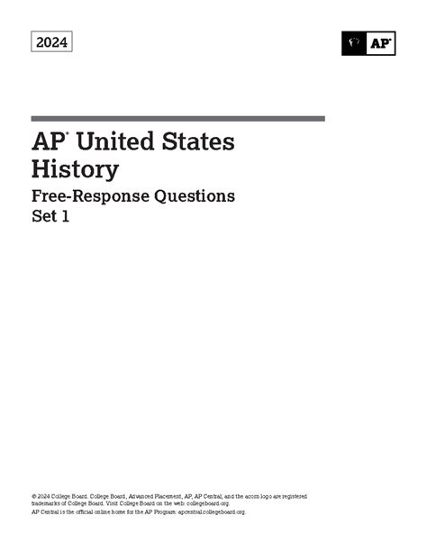 Apush Frqs 2024