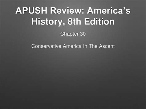 Apush Textbook 8th Edition