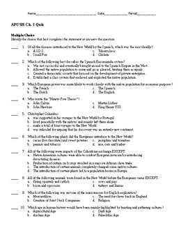 Read Online Apush Chapter 1 Practice Quiz 