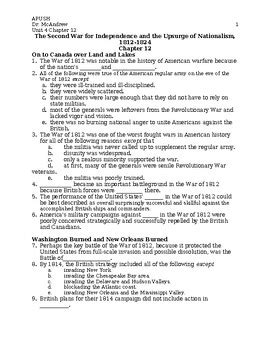 Read Online Apush Chapter 12 Answers 