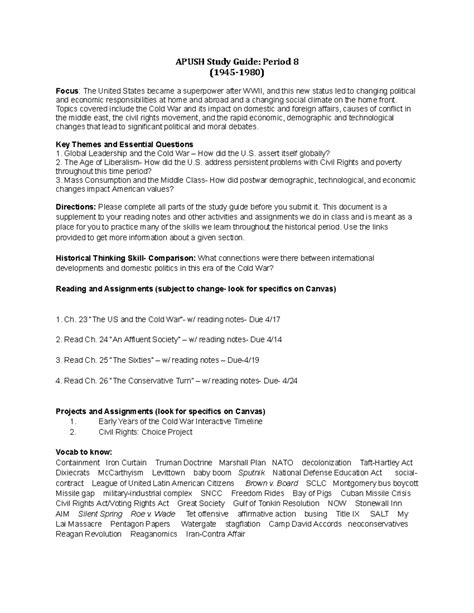 Download Apush Chapter 8 Study Guide 