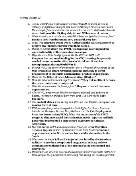 Read Online Apush Packet Answers Chapter 35 