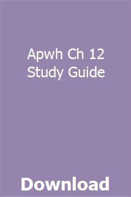 Read Online Apwh Study Guide 