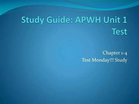 Read Online Apwh Unit 1 Study Guide 