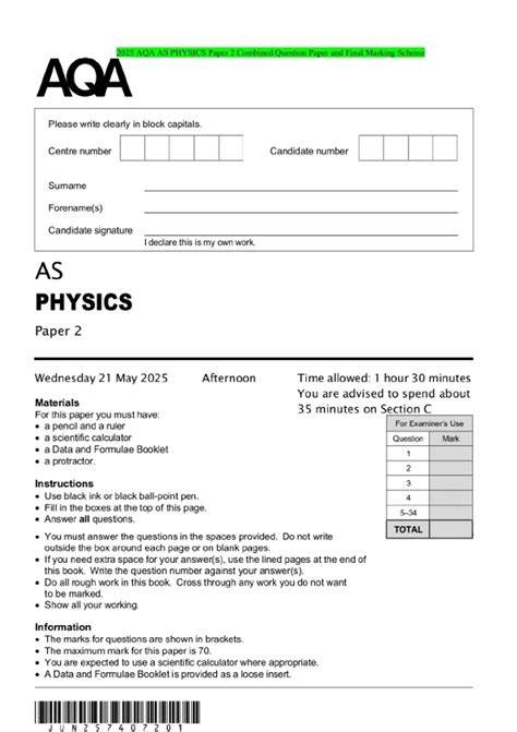 Aqa A Levelas Physics Support Materials Year 1 Sections 1 2 And 3 Collins Student Support Materials For Aqa