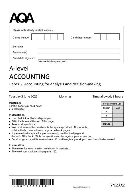 Aqa Accounting A