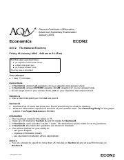 aqa econ2 ms january 2007