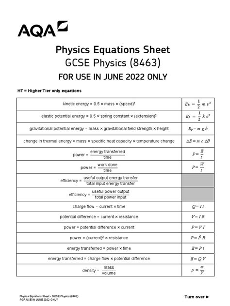 Aqa Science Physics Activity Sheets Answers