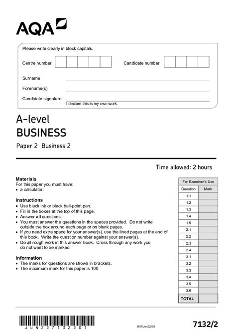 Read Online Aqa A Level Business Past Papers 