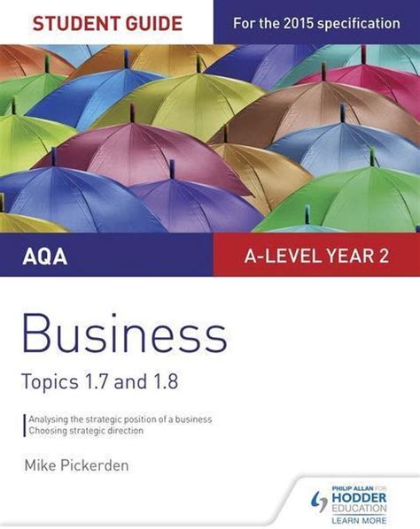 Download Aqa A Level Business Student Guide 3 Topics 1 7 1 8 Aqa A Level Student Guide 3 
