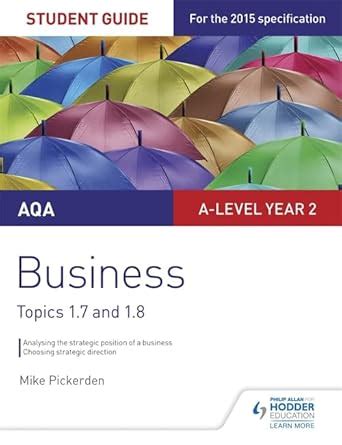 Download Aqa A Level Business Student Guide 3 Topics 1 7 1 8 Aqa A Level Student Guide 3 