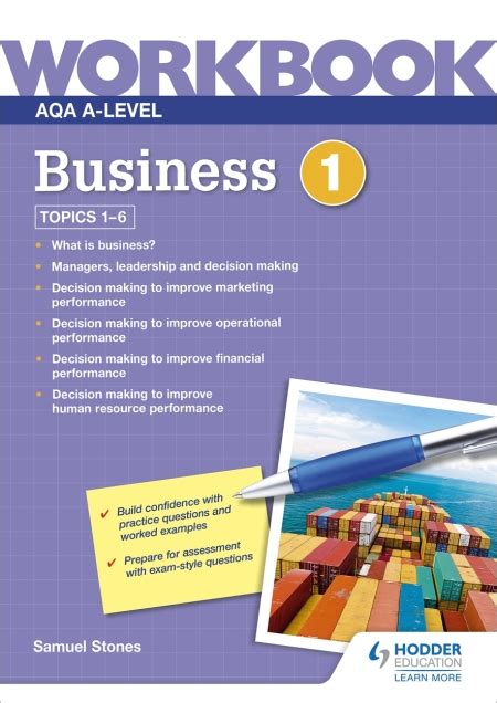 Read Online Aqa A Level Business Workbook 1 Topics 1 1 1 3 