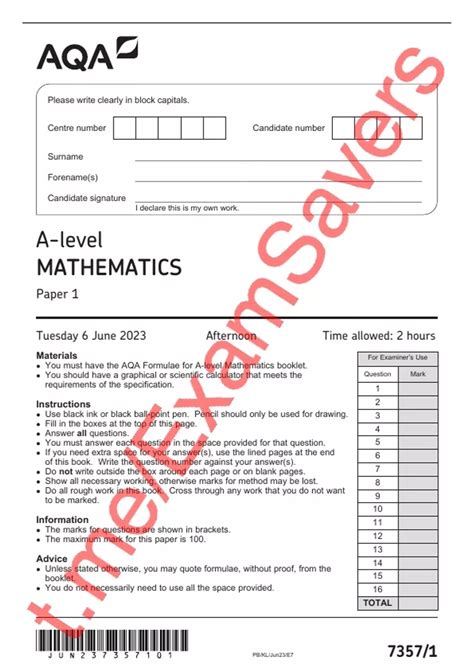 Full Download Aqa A Level Maths Past Papers 