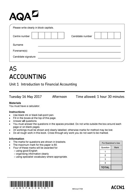 Read Aqa Accounting Accn1 January 2014 Paper2 