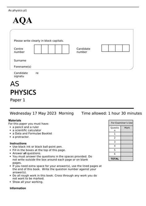Read Aqa As Physics Isa 2014 Paper 