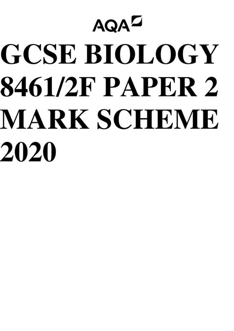 Download Aqa Biology 8461 Gcse Specification 