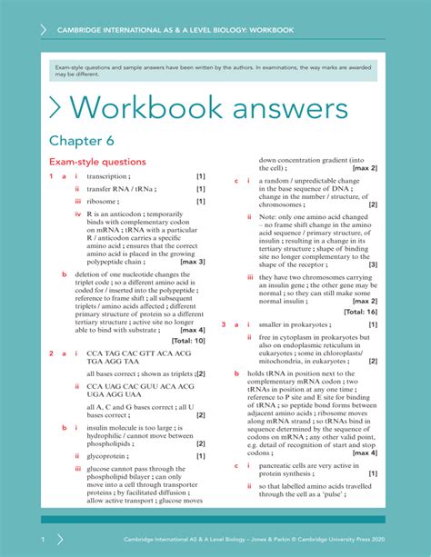 Read Online Aqa Biology A Level Exam Style Questions Answers Epub Book 