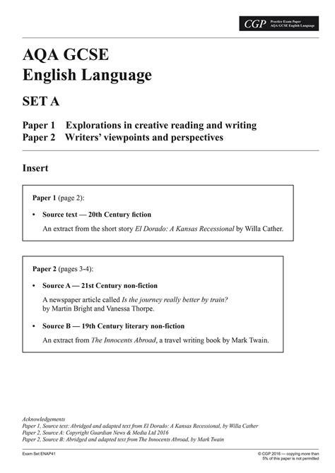Read Aqa English Language B Past Papers 