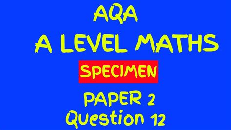Read Aqa Maths Mechanic Specimen Paper 