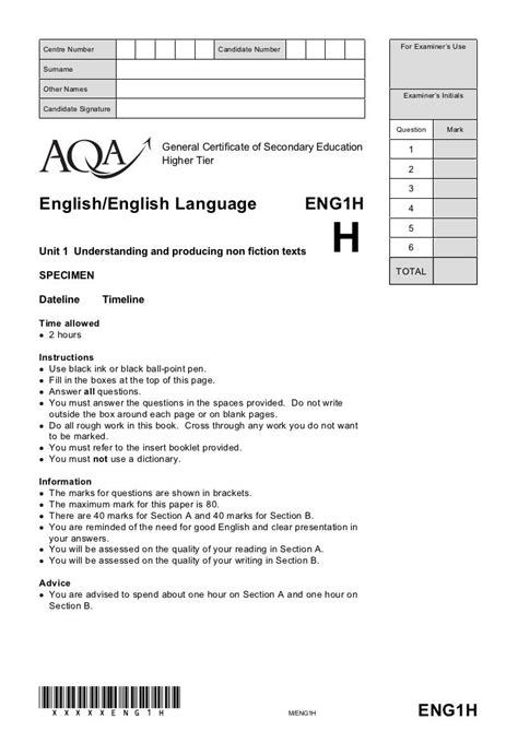 Read Online Aqa Past Papers English Language A Level 