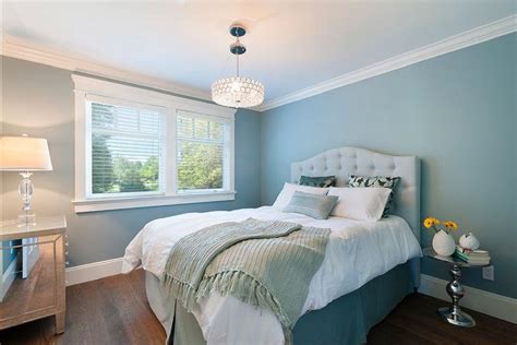 Aqua Blue And White Bedroom
