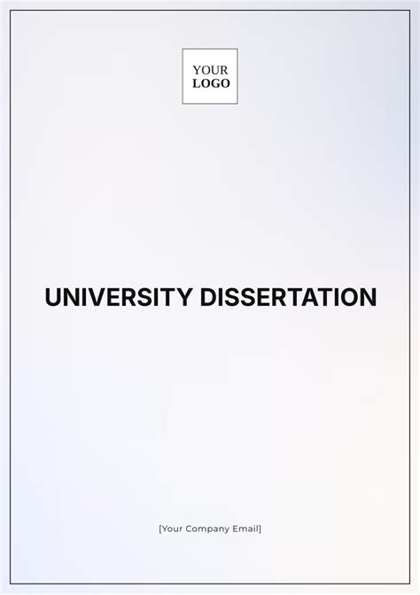 Aqua Dissertation Form