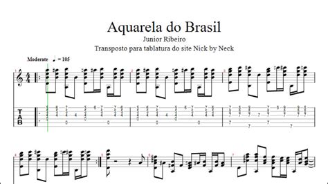 aquarela do brasil tablatura cavaquinho music
