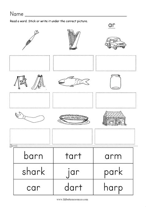 Ar Words Phonics Worksheets Printnpractice Com Ar Sound Words With Pictures - Ar Sound Words With Pictures