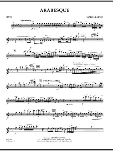 Arabesque Sam Hazo Full Score
