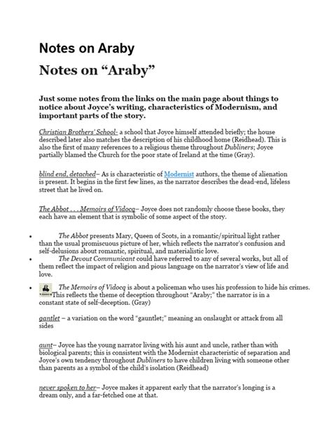 Araby Analysis 3