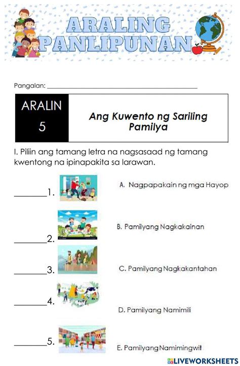 Araling Panlipunan Module Worksheet Live Worksheets First Grade Aralin Panlipunan Worksheet - First Grade Aralin Panlipunan Worksheet