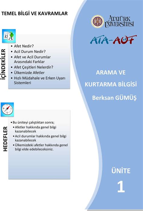 arama ve kurtarma bilgisi pdf 