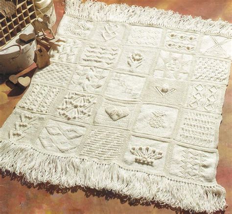 aran sampler afghan pattern